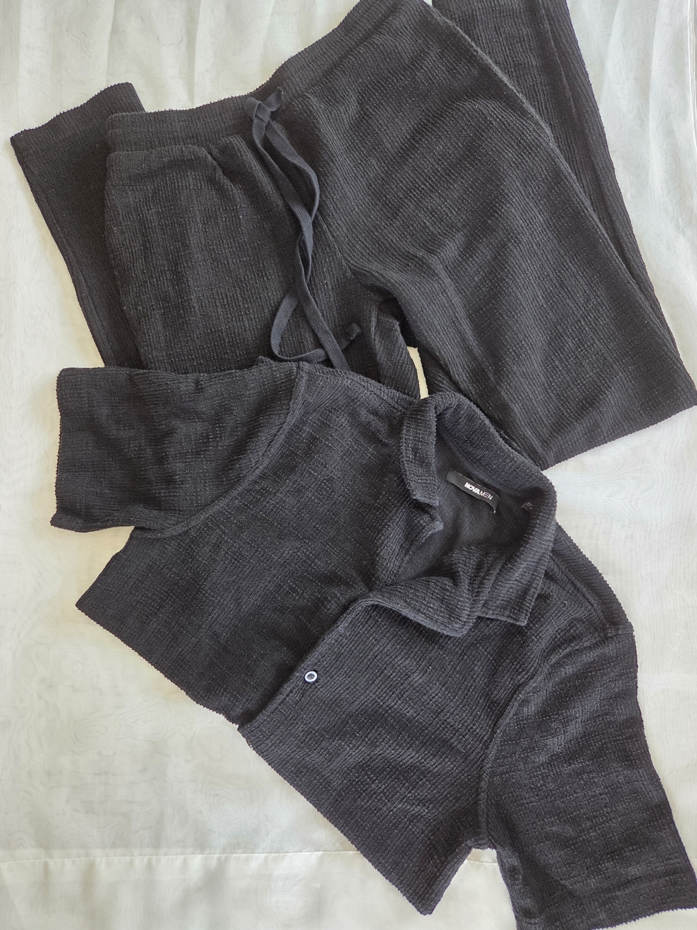 Cozy Black Knit‎ Lounge Set
